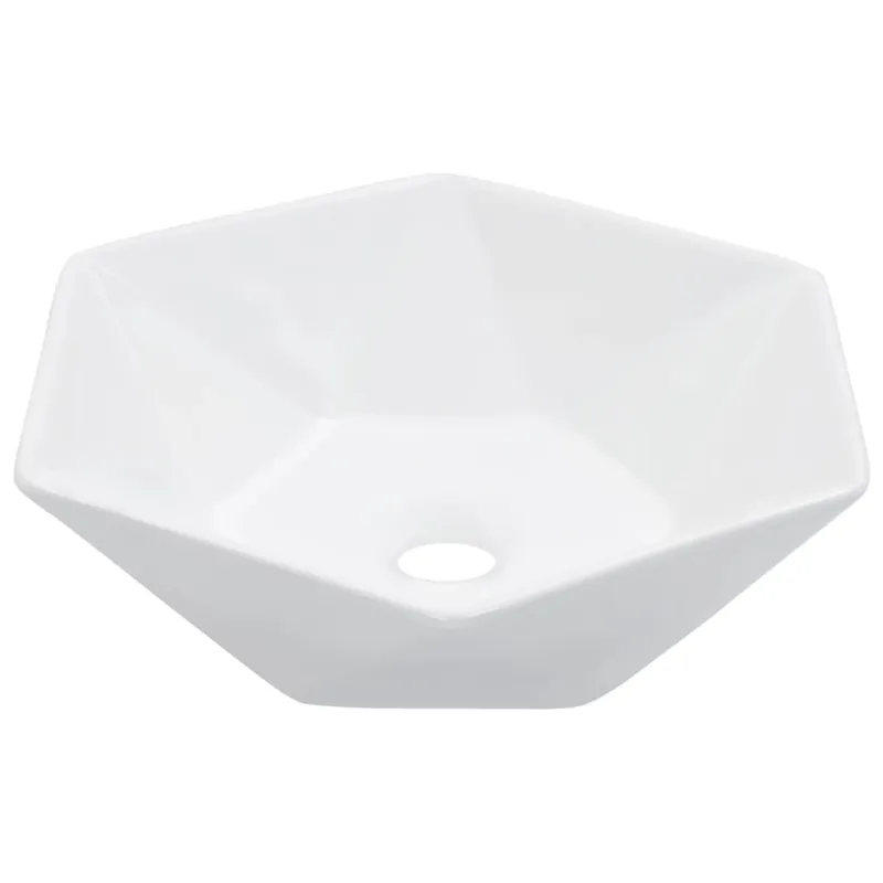 Praustuvas, baltos sp., 41x36,5x12cm, keramika
