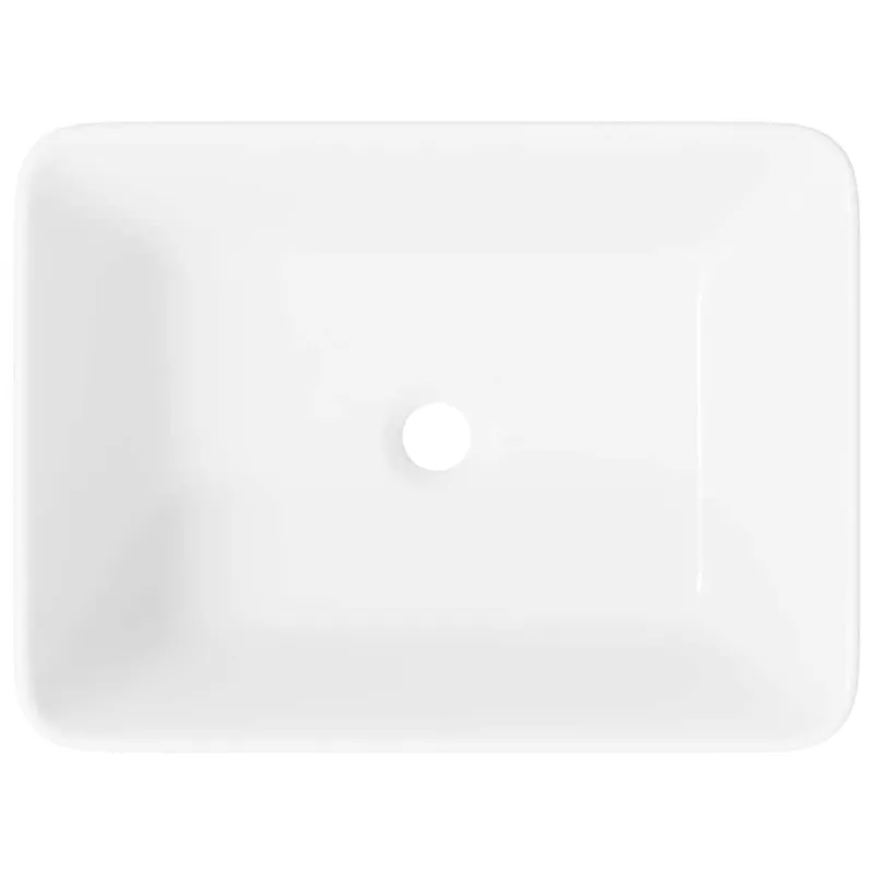 Praustuvas, baltos sp., 40x30x13cm, keramika