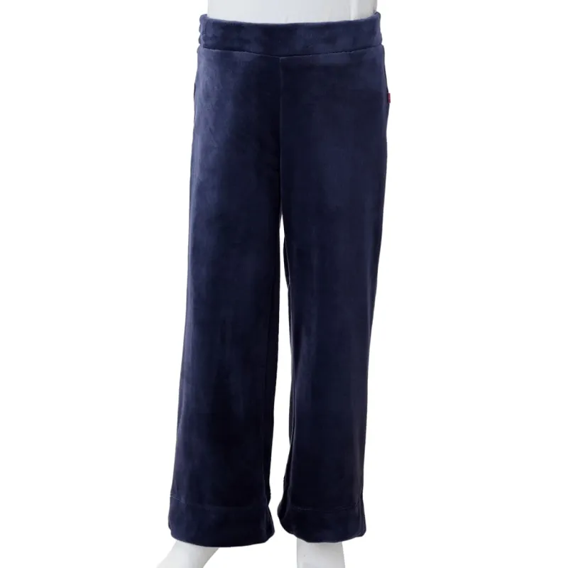Vaikiškos kelnės, tamsiai mėlynos spalvos, velvetas, 104 dydžio