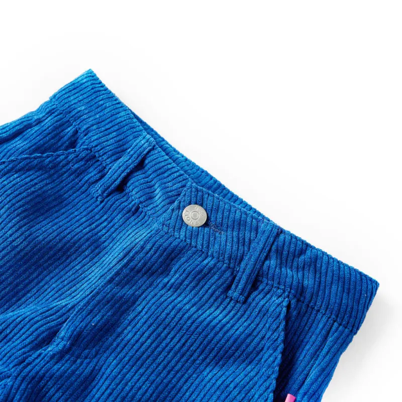Vaikiškos kelnės, kobalto mėlynos spalvos, velvetas, 104 dydžio