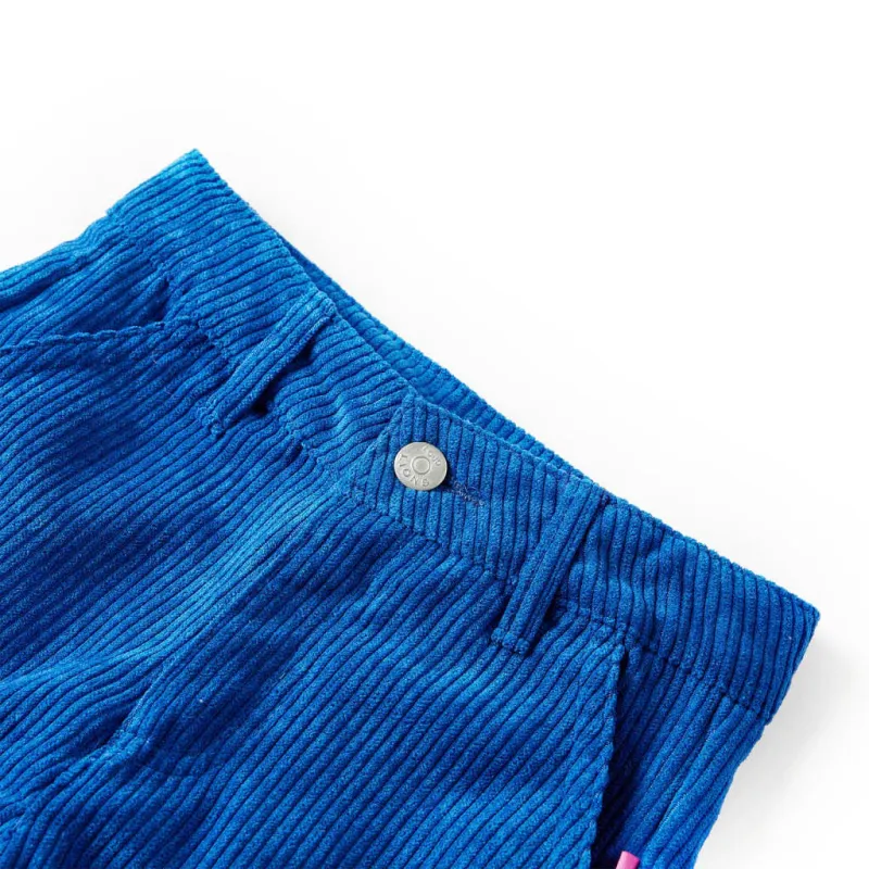 Vaikiškos kelnės, kobalto mėlynos spalvos, velvetas, 116 dydžio