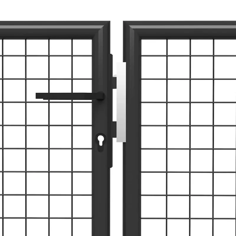 Sodo vartai, plieniniai, 350x75 cm, antracito spalvos
