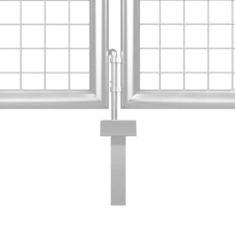 Sodo vartai, sidabrinės spalvos, 350x150cm, plienas