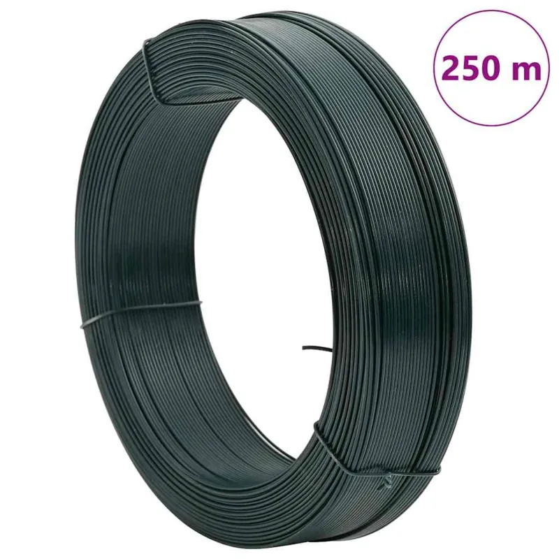 Viela tvorai, juodai žalios spalvos, 250m, 2,3/3,8mm, plienas