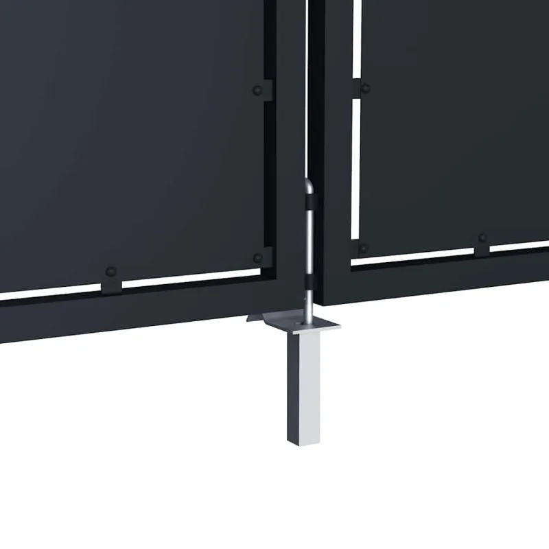 Sodo vartai, plieniniai, 350x100 cm, antracito spalvos