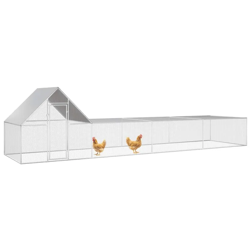 Voljeras viščiukams, 8x2x2m, galvanizuotas plienas