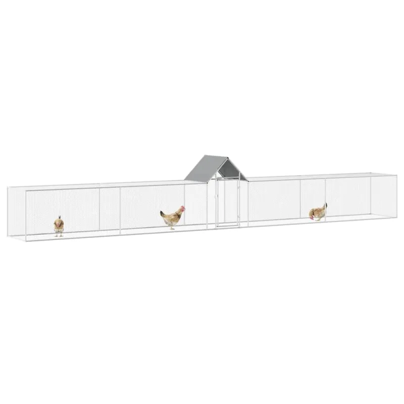 Voljeras viščiukams, 9x1x1,5m, galvanizuotas plienas