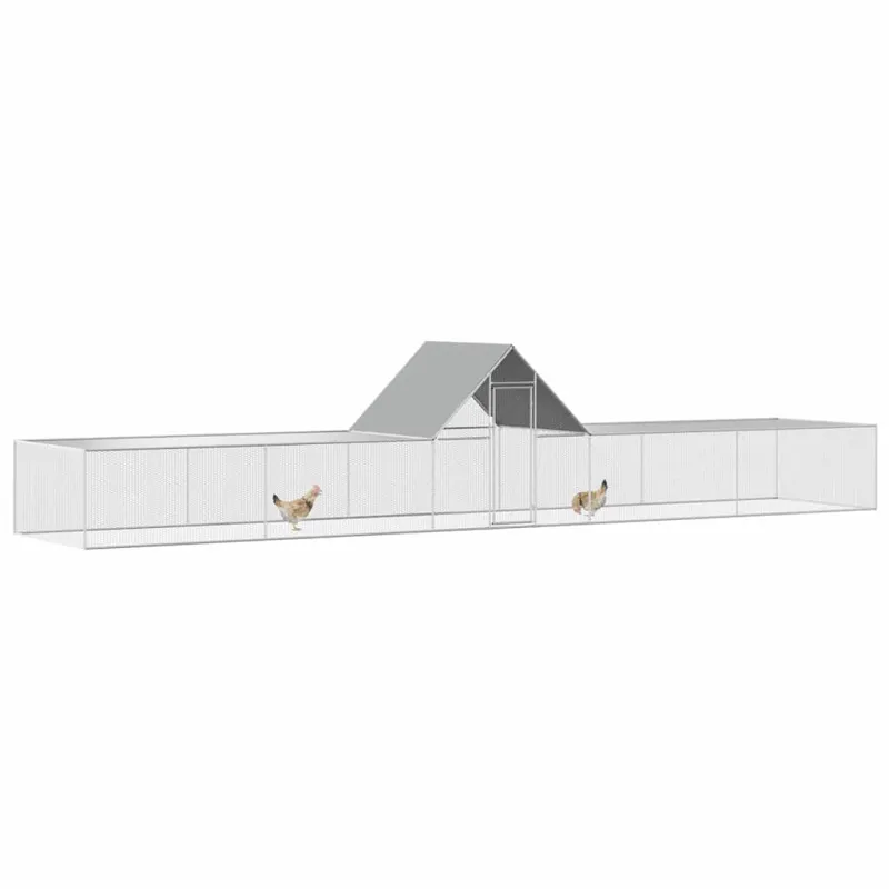 Voljeras viščiukams, 10x2x2m, galvanizuotas plienas