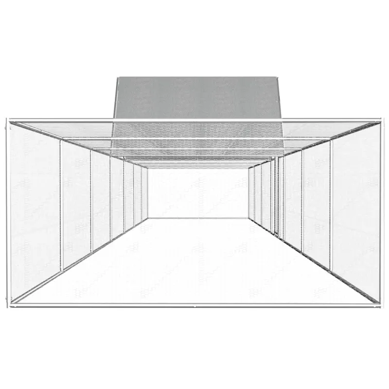 Voljeras viščiukams, 14x2x2m, galvanizuotas plienas