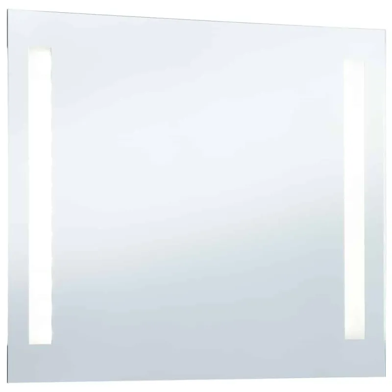 Sieninis vonios kambario veidrodis su LED, 100x60cm