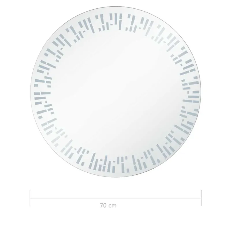 Vonios kambario veidrodis su LED, 70cm