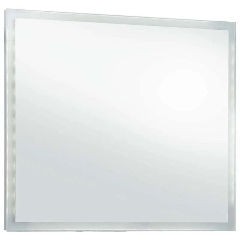 Sieninis vonios kambario veidrodis su LED, 80x60cm