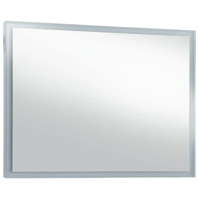 Sieninis vonios kambario veidrodis su LED, 100x60cm