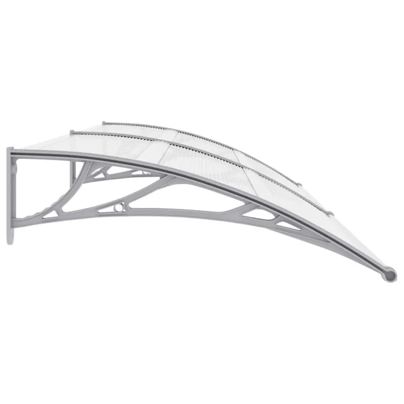 Stogelis durims, pilkos ir permatomos spalvos, 240x75cm, PC