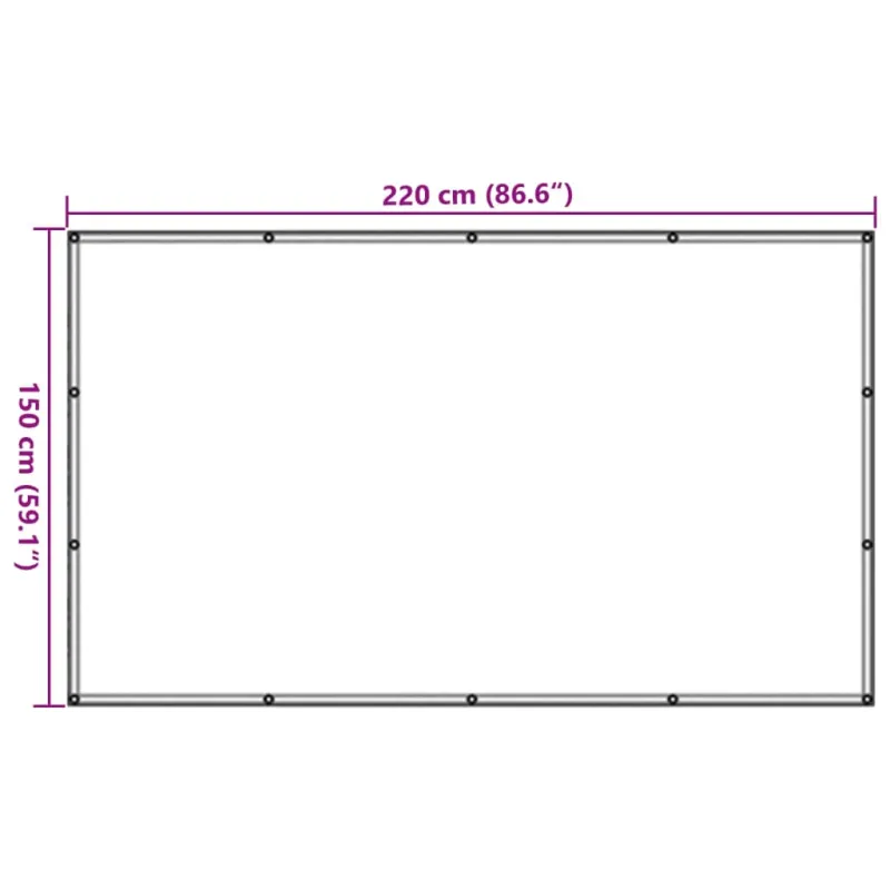 Tinklas priekabai, juodos spalvos, 1,5x2,2 m, HDPE