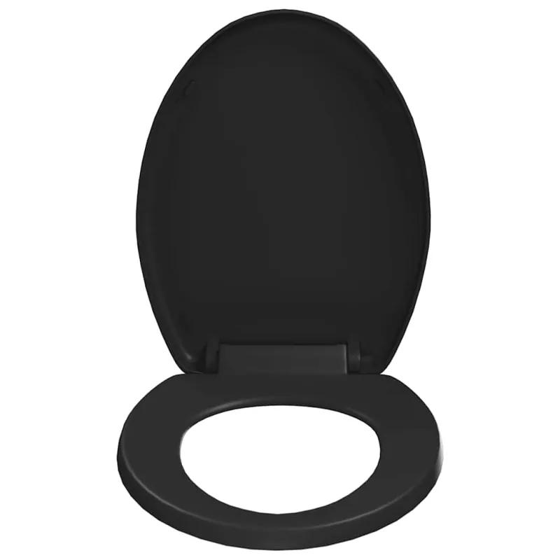 Klozeto sėdynė su Soft-close mech., juod. sp., leng. nuim. diz.