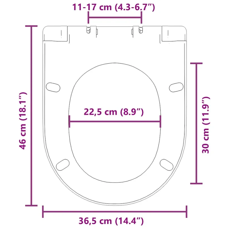 Klozeto sėdynė su Soft-close mechanizmu, balta