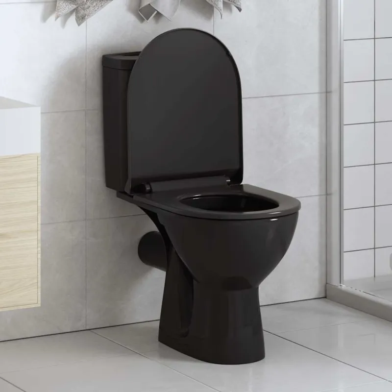 Klozeto sėdynė su Soft-close mechanizmu, juoda