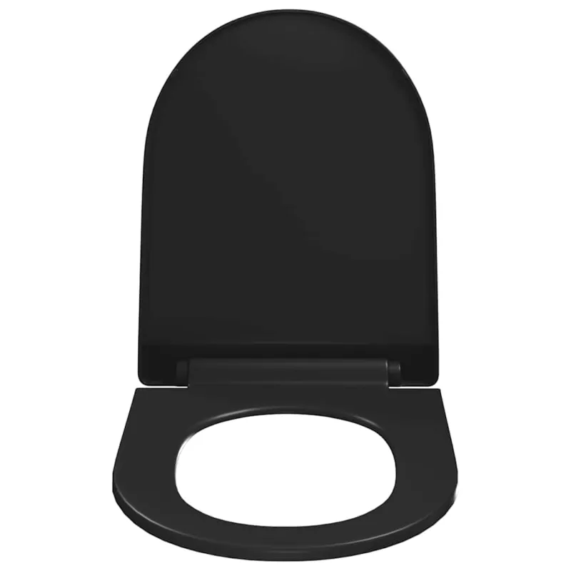 Klozeto sėdynė su Soft-close mechanizmu, juoda