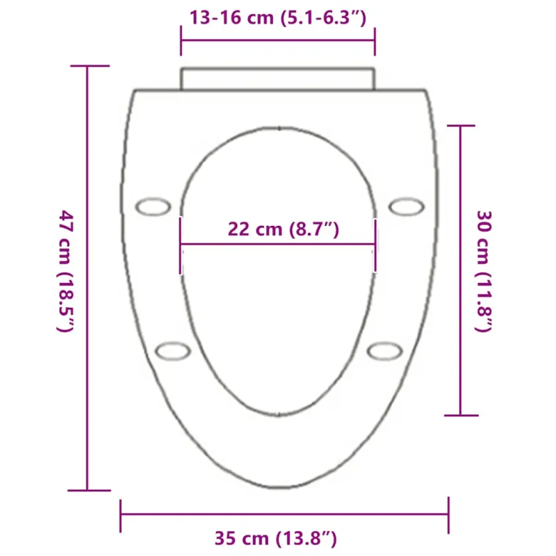 Klozeto sėdynė su Soft-close mechanizmu, juoda