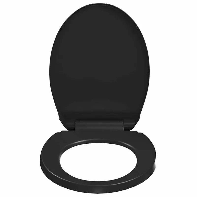 Klozeto sėdynė su Soft-close mech., juod. sp., leng. nuim. diz.