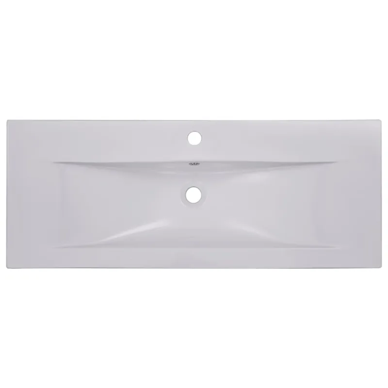 Įmontuojamas praustuvas, baltas, 101x39,5x18,5cm, keramika