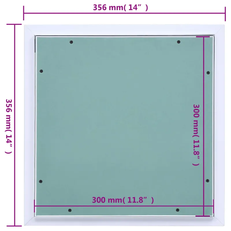 Gipso kartono plokštė su aliuminiu rėmu, 300x300mm