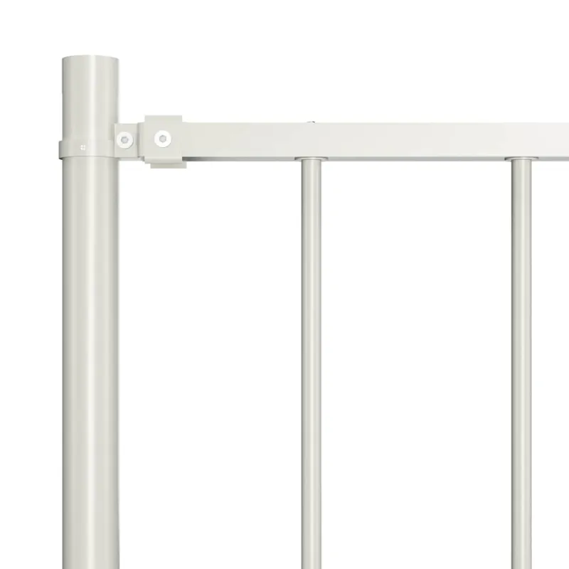 Tvoros plokštė Woerden su stulpais, plienas, 1,7x1,25 m, balta