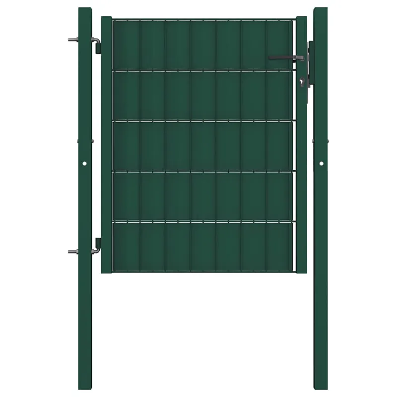 Tvoros vartai, PVC ir plienas, 100x81 cm, žali