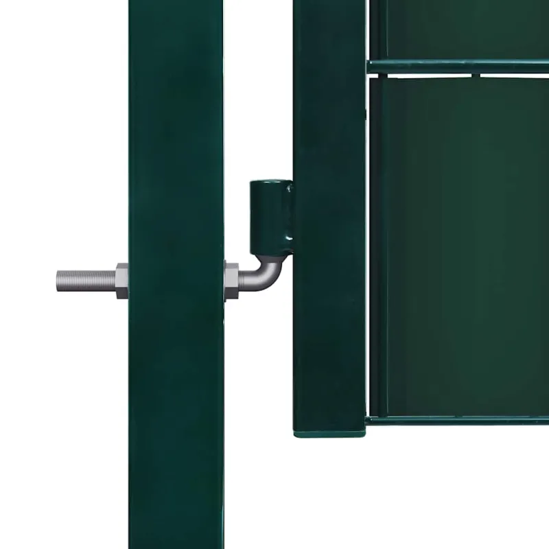 Tvoros vartai, PVC ir plienas, 100x81 cm, žali
