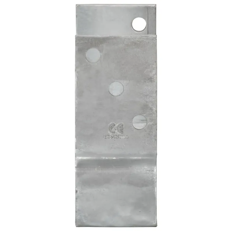 Tvoros stulpai, 6vnt., sidabrinės spalvos, 10x6x15cm, plienas