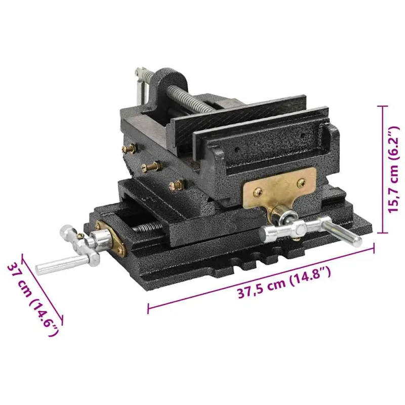 Rankinis kryžminio slydimo gręžtuvas-spaustuvas, 150mm
