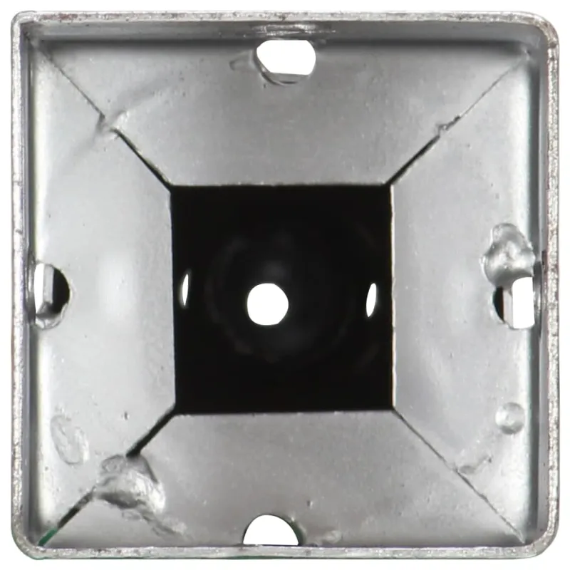 Smeigiami kuoliukai, 2vnt., sidabriniai, 10x10x57cm, plienas