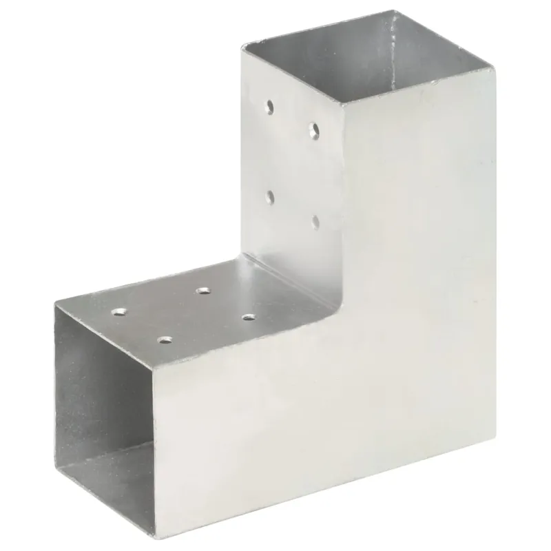 Stulpo sujungimas, 81x81mm, galvanizuotas metalas, L formos