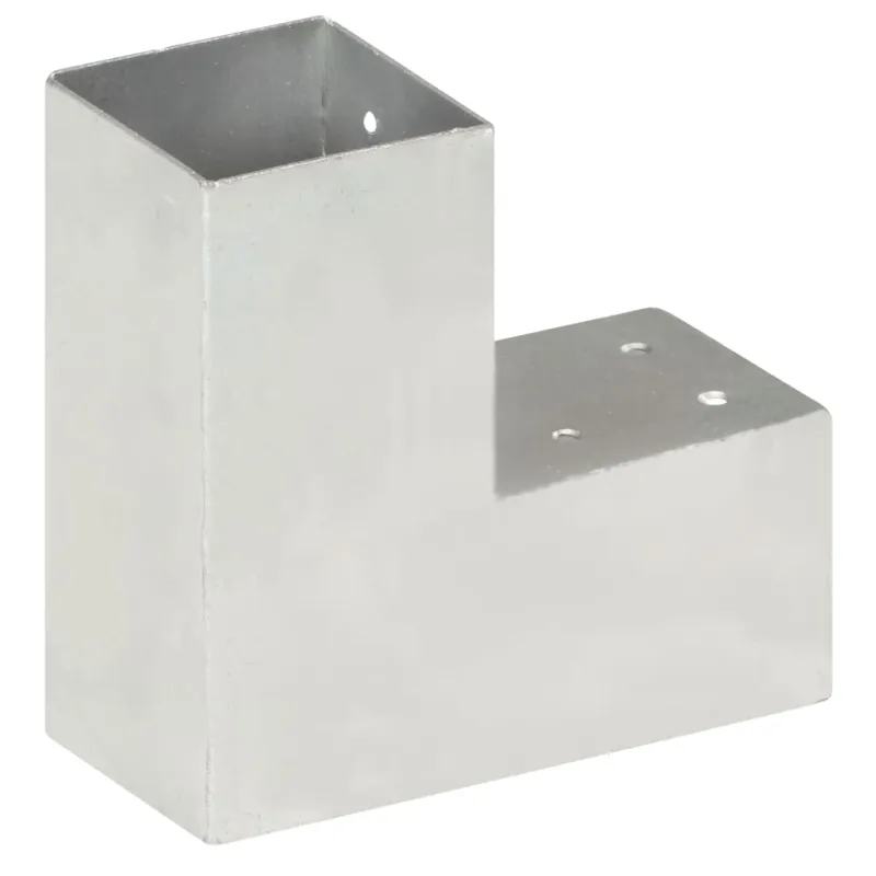 Stulpo sujungimas, 81x81mm, galvanizuotas metalas, L formos
