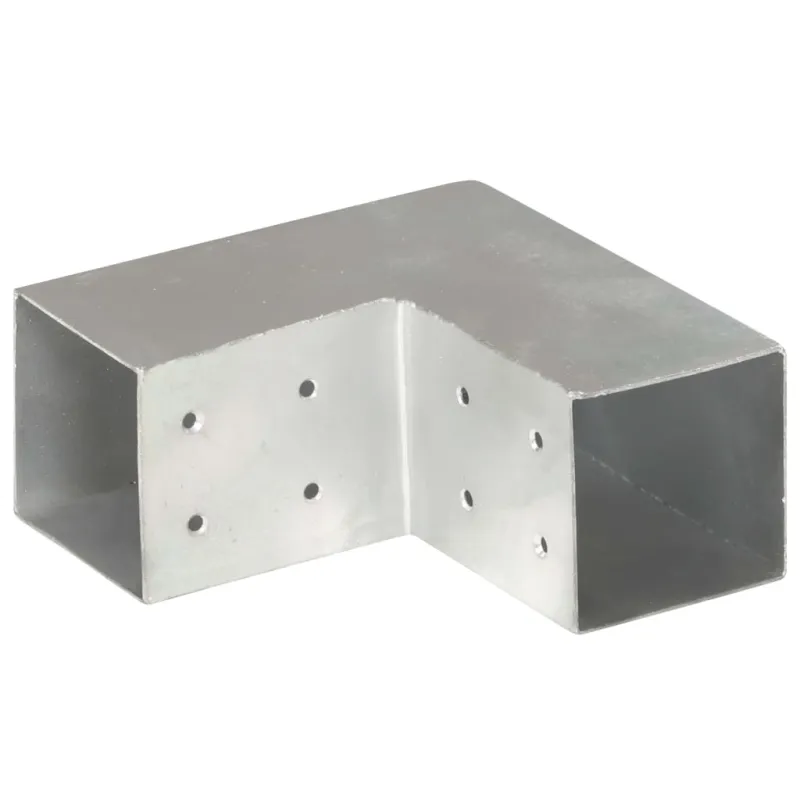 Stulpo sujungimas, 81x81mm, galvanizuotas metalas, L formos