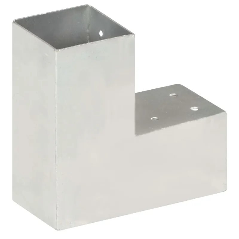 Stulpų sujungimai, 4vnt., 81x81mm, metalas, L formos