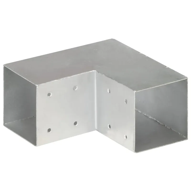 Stulpo sujungimas, 91x91mm, galvanizuotas metalas, L formos