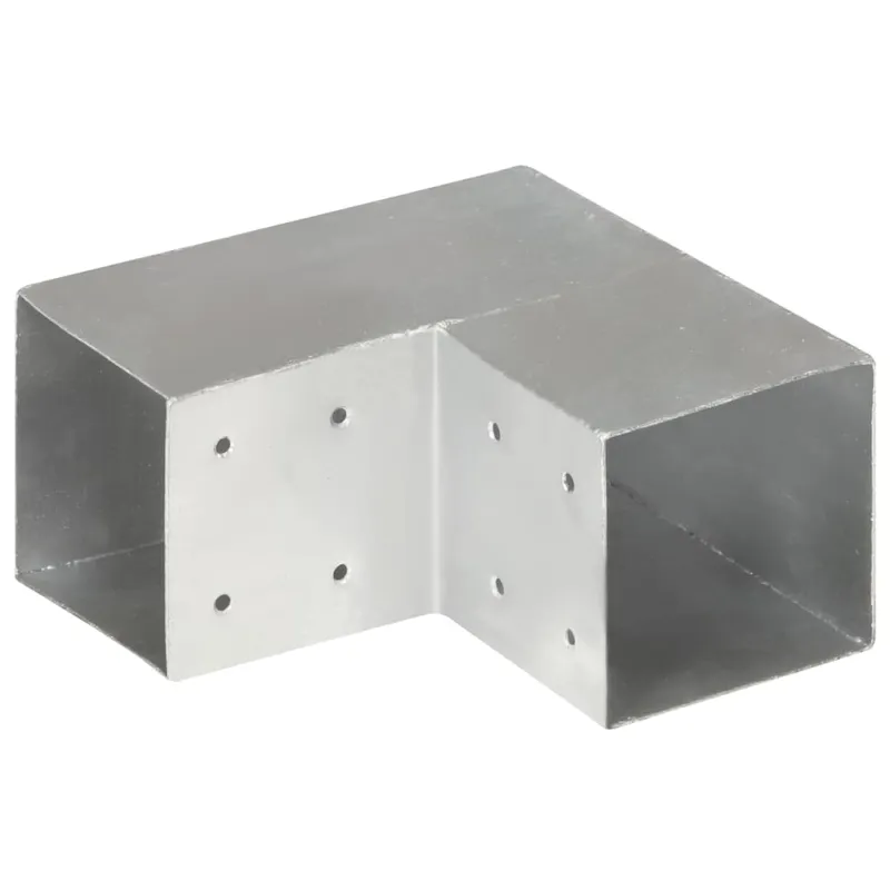 Stulpo sujungimas, 101x101mm, galvanizuotas metalas, L formos