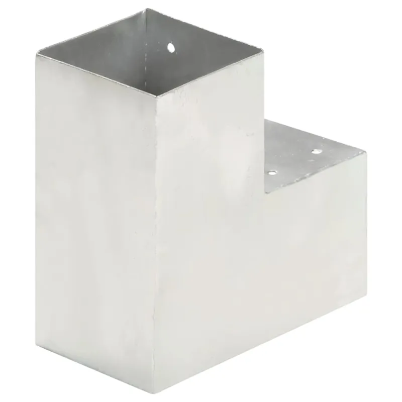 Stulpo sujungimas, 101x101mm, galvanizuotas metalas, L formos