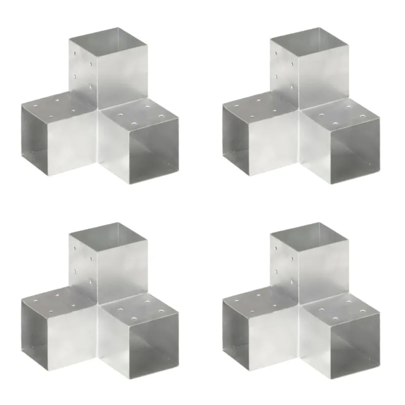 Stulpų sujungimai, 4vnt., 101x101mm, metalas, Y formos