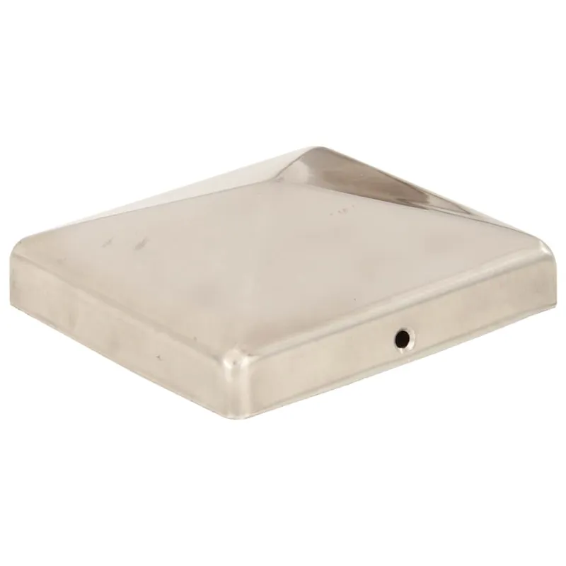 Tvoros stulpų dangteliai, 6vnt., 101x101mm, nerūdijantis plienas