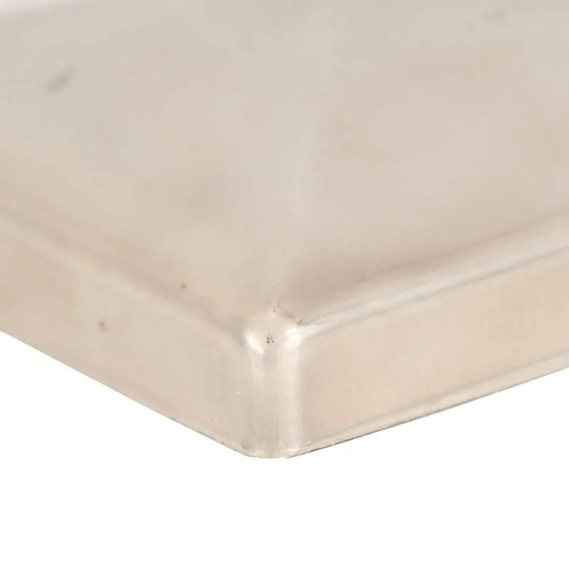 Tvoros stulpų dangteliai, 6vnt., 101x101mm, nerūdijantis plienas