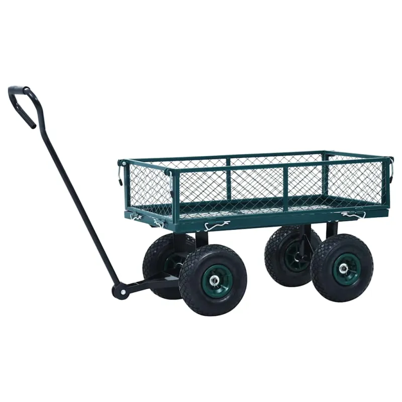 Rankinis sodo vežimėlis, žalios spalvos, 250kg