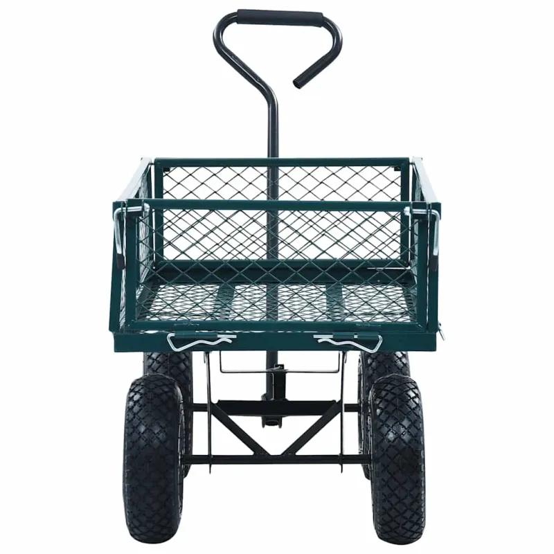 Rankinis sodo vežimėlis, žalios spalvos, 250kg