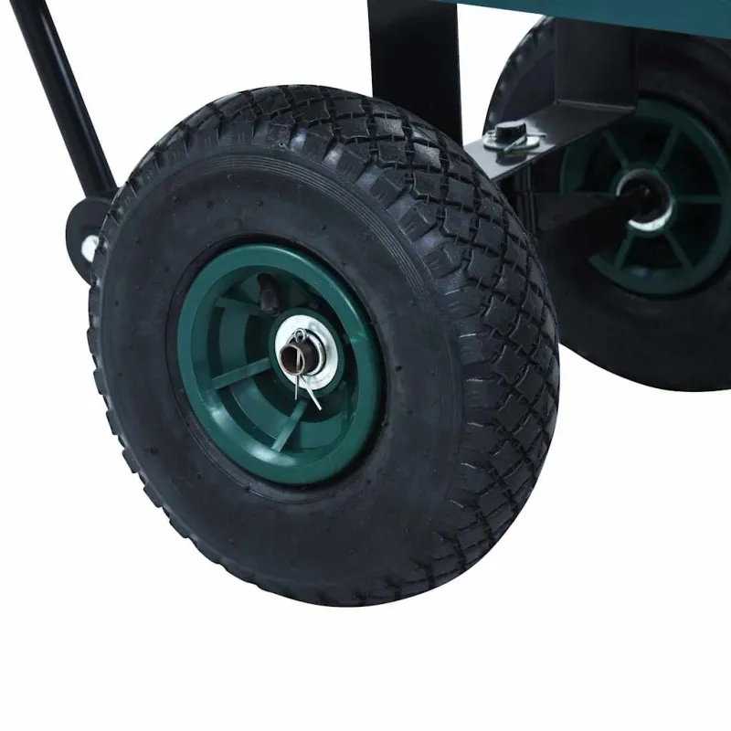 Rankinis sodo vežimėlis, žalios spalvos, 250kg