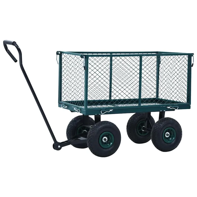 Rankinis sodo vežimėlis, žalios spalvos, 350kg