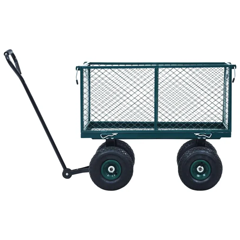Rankinis sodo vežimėlis, žalios spalvos, 350kg