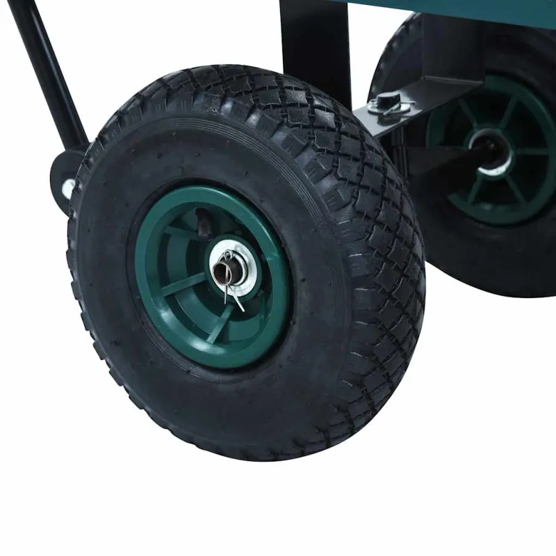 Rankinis sodo vežimėlis, žalios spalvos, 350kg