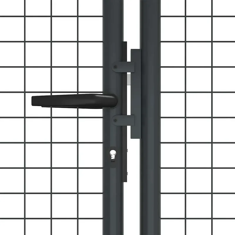 Tinkliniai sodo vartai, cinkuotas plienas, 400x125 cm, pilki